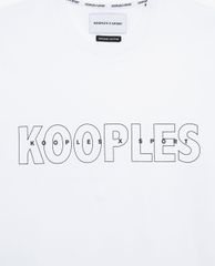 THE KOOPLES - Áo thun nam Sport Line Signature Worn Cotton Relaxed