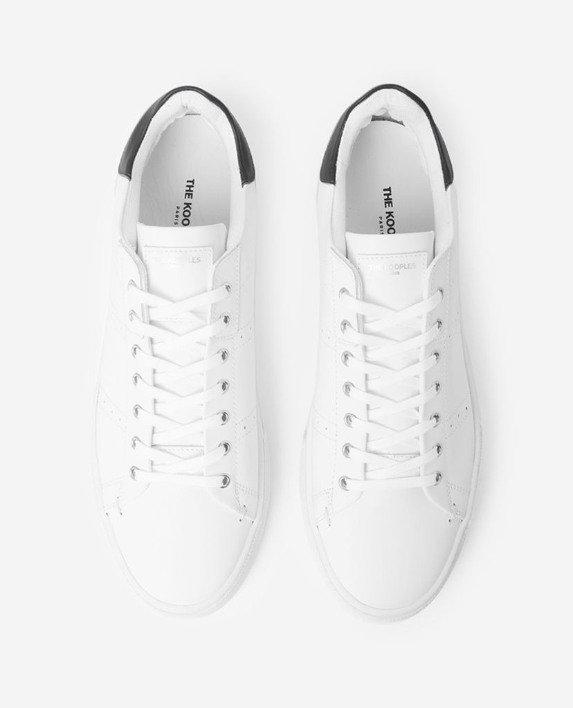 THE KOOPLES - Giày sneaker nam phối dây White Leather