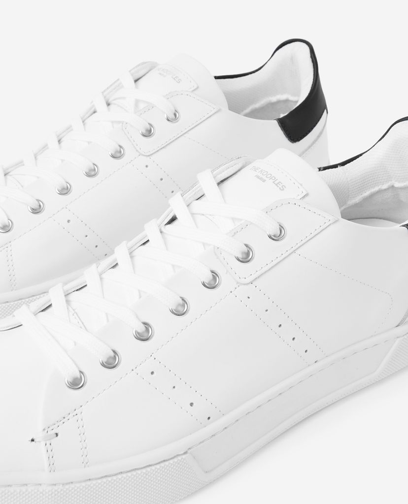 THE KOOPLES - Giày sneaker nam phối dây White Leather