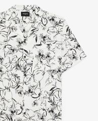 THE KOOPLES - Áo sơ mi nam tay ngắn Black And White Floral