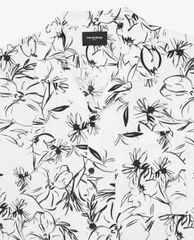 THE KOOPLES - Áo sơ mi nam tay ngắn Black And White Floral