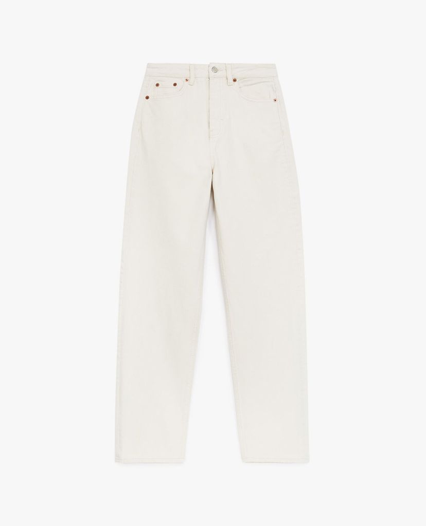 THE KOOPLES - Quần jeans nữ phom ôm White High Rise