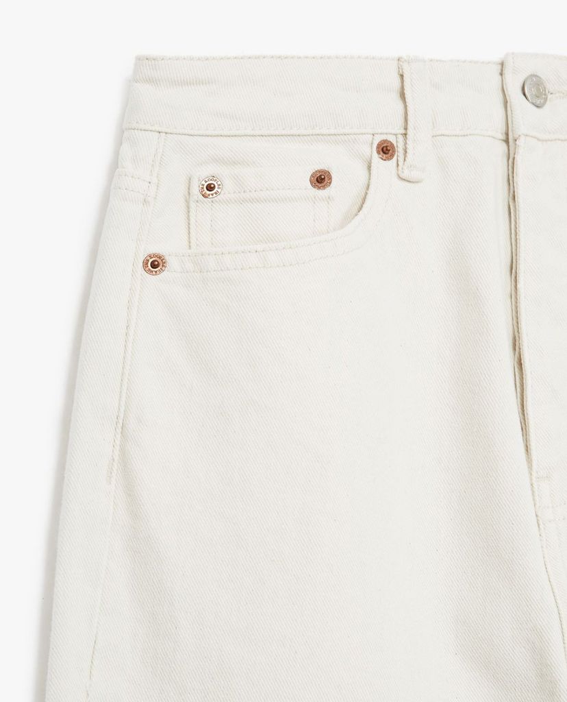 THE KOOPLES - Quần jeans nữ phom ôm White High Rise