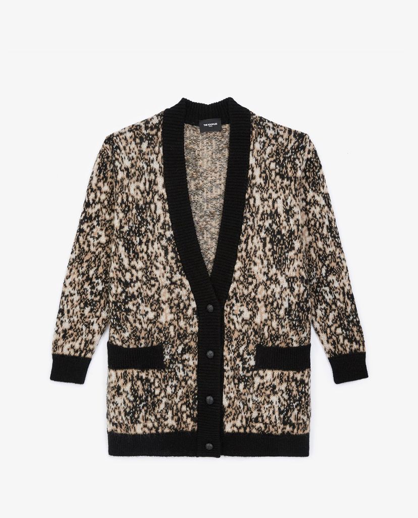 THE KOOPLES - Áo khoác cardigan nữ Leopard Print