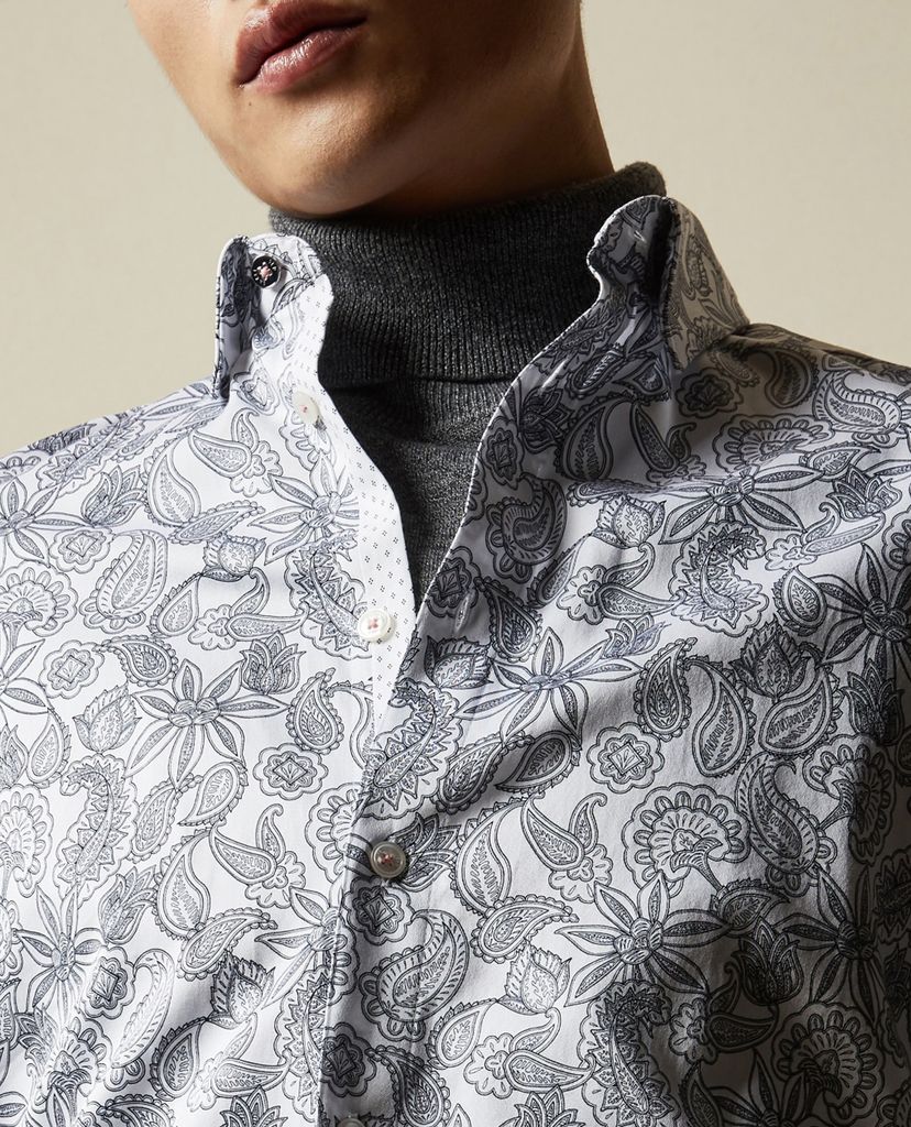 TED BAKER - Áo sơ mi nam họa tiết hoa Paisley Printed