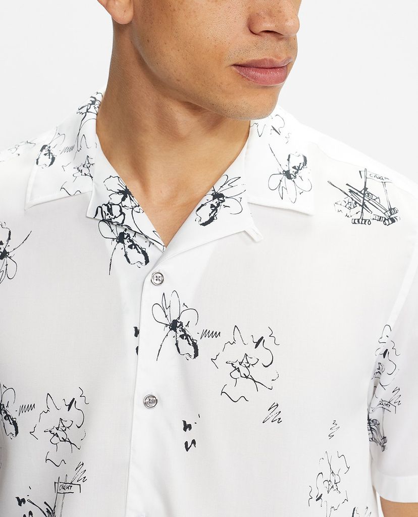 TED BAKER - Áo sơ mi nam tay ngắn Runslo