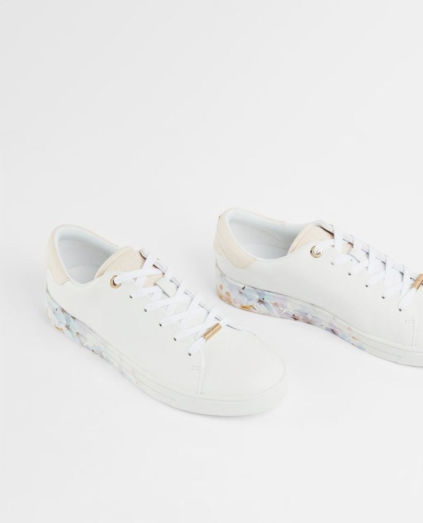 TED BAKER - Giày sneaker nữ họa tiết hoa phần đế Sanzap