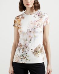 TED BAKER - Áo thun nữ tay ngắn cổ tròn Ayleyc