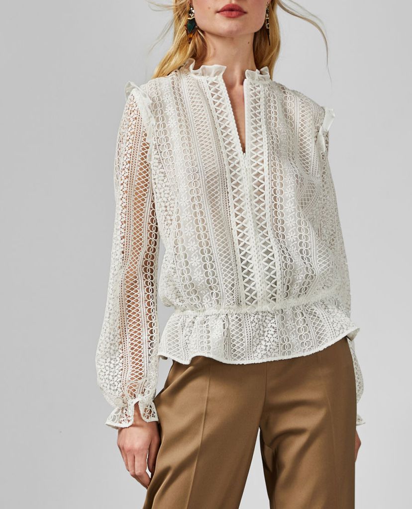 TED BAKER - Áo kiểu nữ Zip Up Woven