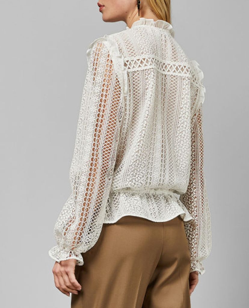 TED BAKER - Áo kiểu nữ Zip Up Woven