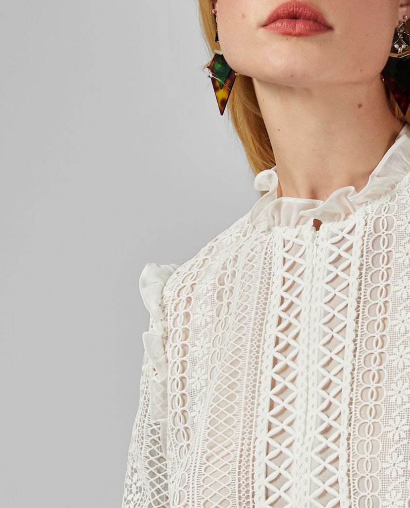 TED BAKER - Áo kiểu nữ Zip Up Woven