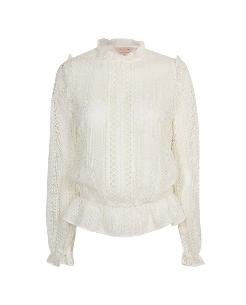 TED BAKER - Áo kiểu nữ Zip Up Woven
