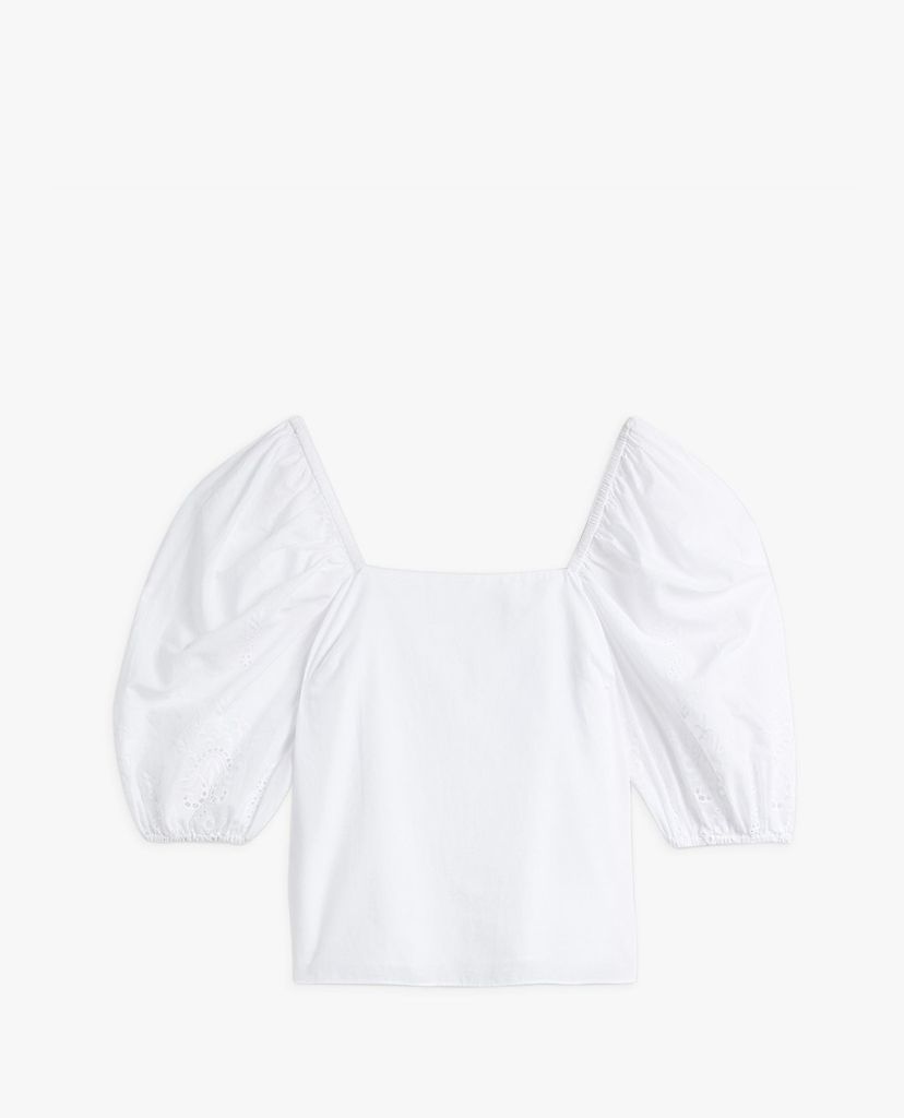 TED BAKER - Áo kiểu nữ cổ vuông tay ngắn Ellizan