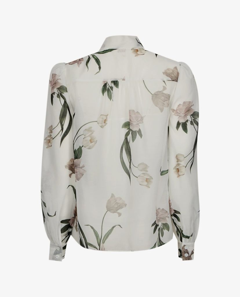 TED BAKER - Áo kiểu nữ tay dài cổ trụ Farai