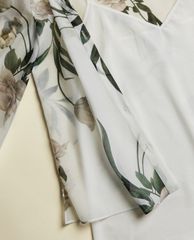 TED BAKER - Áo kiểu nữ tay dài cổ trụ Farai