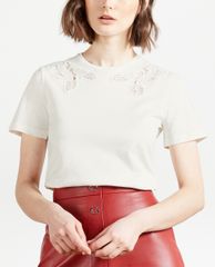 TED BAKER - Áo thun nữ tay ngắn cổ tròn Ffranky