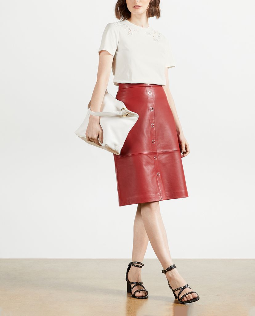 TED BAKER - Áo thun nữ tay ngắn cổ tròn Ffranky