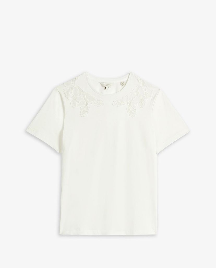 TED BAKER - Áo thun nữ tay ngắn cổ tròn Ffranky