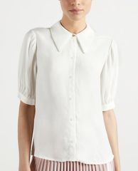 TED BAKER - Áo kiểu nữ tay ngắn cổ bẻ đính hạt Guiliaa