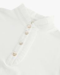 TED BAKER - Áo kiểu nữ ngắn tay cổ cao Harrita