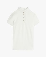 TED BAKER - Áo kiểu nữ ngắn tay cổ cao Harrita