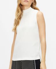 TED BAKER - Áo kiểu nữ sát nách cổ tròn Iinola
