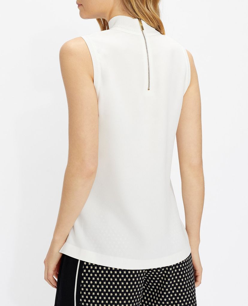TED BAKER - Áo kiểu nữ sát nách cổ tròn Iinola