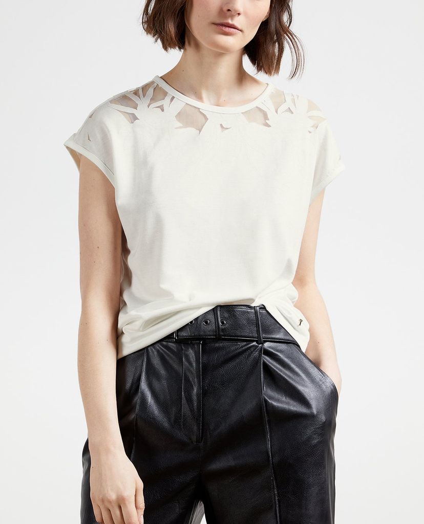 TED BAKER - Áo thun nữ tay ngắn cổ tròn Lehoo