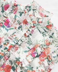 TED BAKER - Áo sơ mi nữ cổ cao họa tiết hoa Maddox
