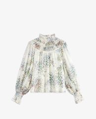 TED BAKER - Áo kiểu nữ cổ cao tay dài Marrin