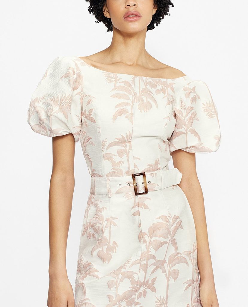 TED BAKER - Áo croptop nữ tay phồng Riverr