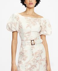 TED BAKER - Áo croptop nữ tay phồng Riverr