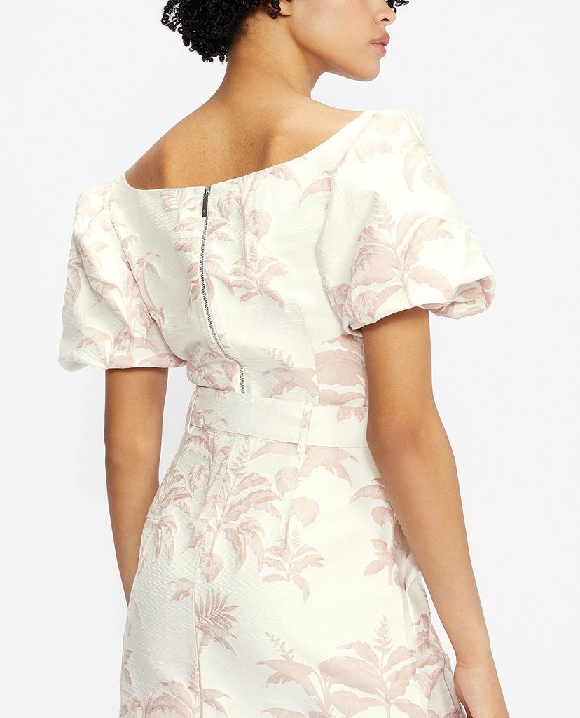 TED BAKER - Áo croptop nữ tay phồng Riverr