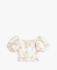 TED BAKER - Áo croptop nữ tay phồng Riverr