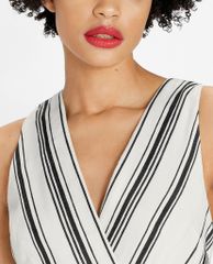 TED BAKER - Đầm mini sát nách cổ V Aliicee Stripe
