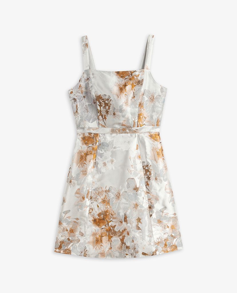 TED BAKER - Đầm mini hai dây cổ vuông Joniee