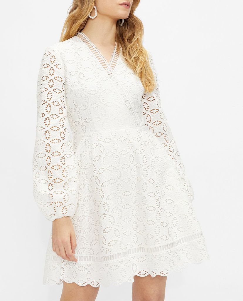 TED BAKER - Đầm mini cổ V tay dài Liyaa