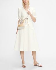 TED BAKER - Đầm midi tay ngắn cổ V Poppyy