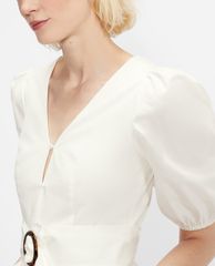 TED BAKER - Đầm midi tay ngắn cổ V Poppyy