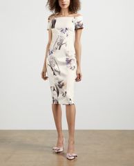 TED BAKER - Đầm mini bẹt vai phom ôm body Saidie