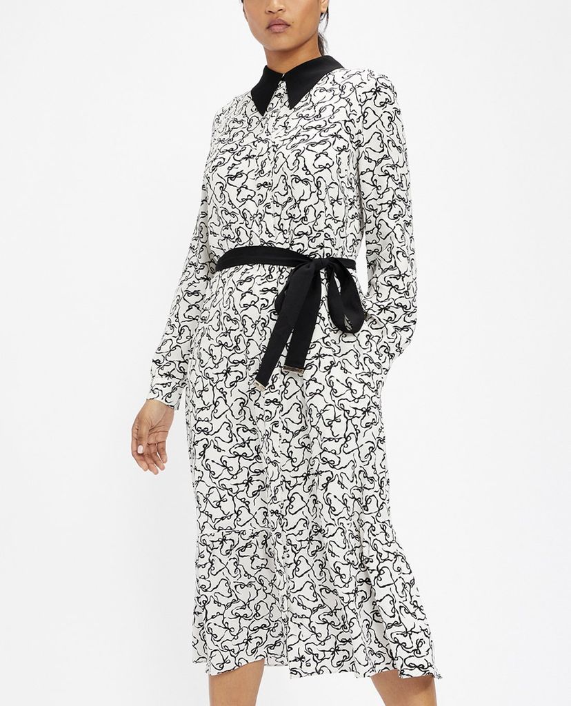 TED BAKER - Đầm midi tay dài Silviia Metropolis