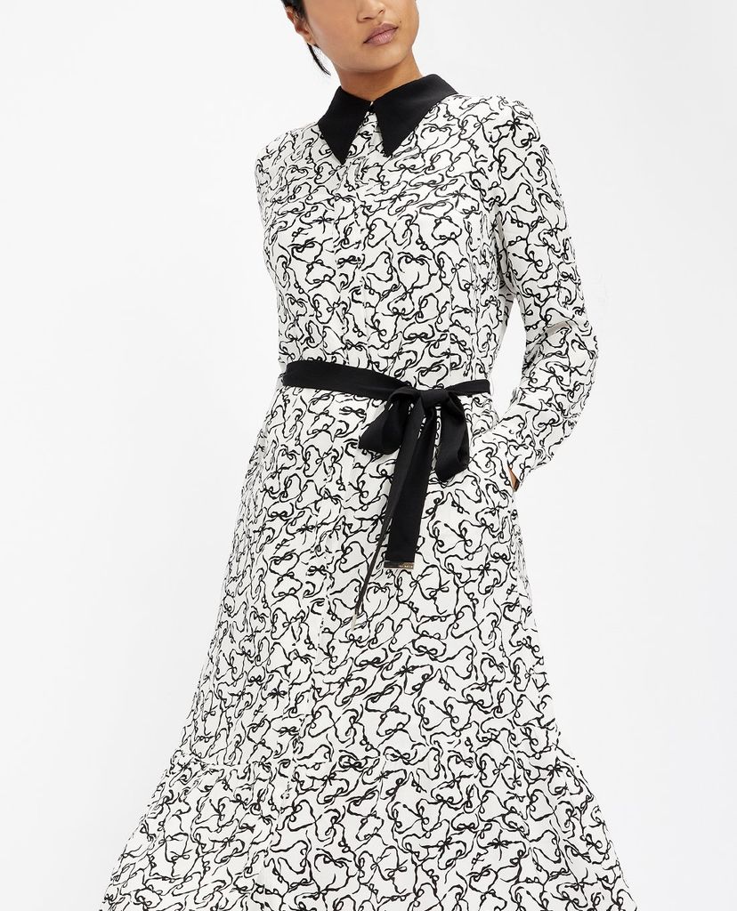 TED BAKER - Đầm midi tay dài Silviia Metropolis