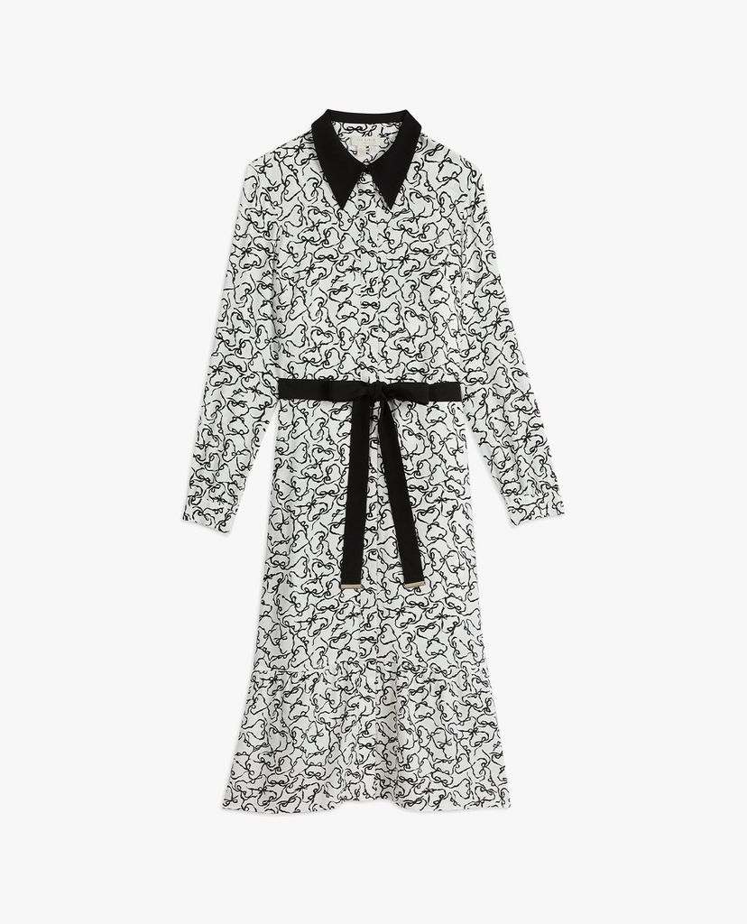 TED BAKER - Đầm midi tay dài Silviia Metropolis