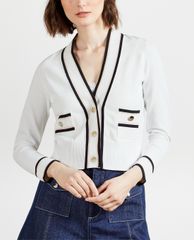 TED BAKER - Áo khoác cardigan nữ cổ V tay dài Flooraa