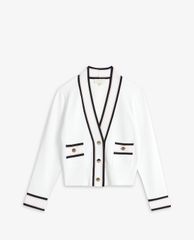 TED BAKER - Áo khoác cardigan nữ cổ V tay dài Flooraa