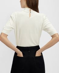 TED BAKER - Áo sweater nữ tay lở cổ xoắn Graycia