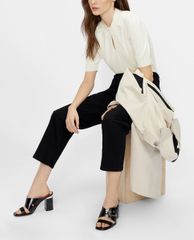 TED BAKER - Áo sweater nữ tay lở cổ xoắn Graycia