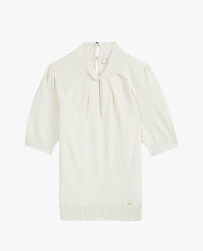 TED BAKER - Áo sweater nữ tay lở cổ xoắn Graycia