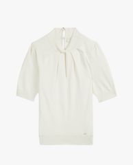 TED BAKER - Áo sweater nữ tay lở cổ xoắn Graycia