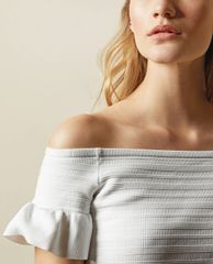 TED BAKER - Áo kiểu nữ bẹt vai phom ôm Misteey